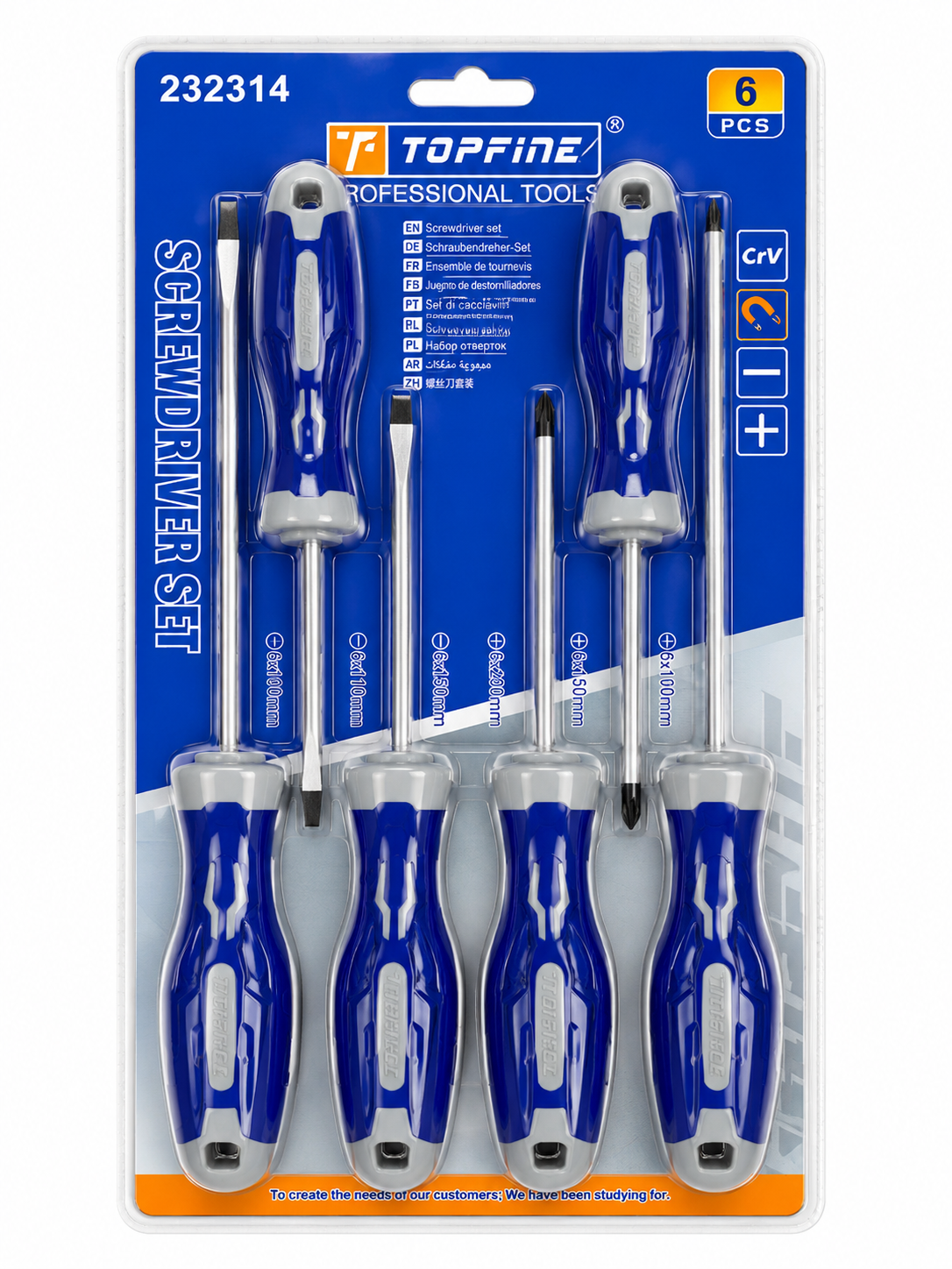 Set x 6 Destornilladores Topfine