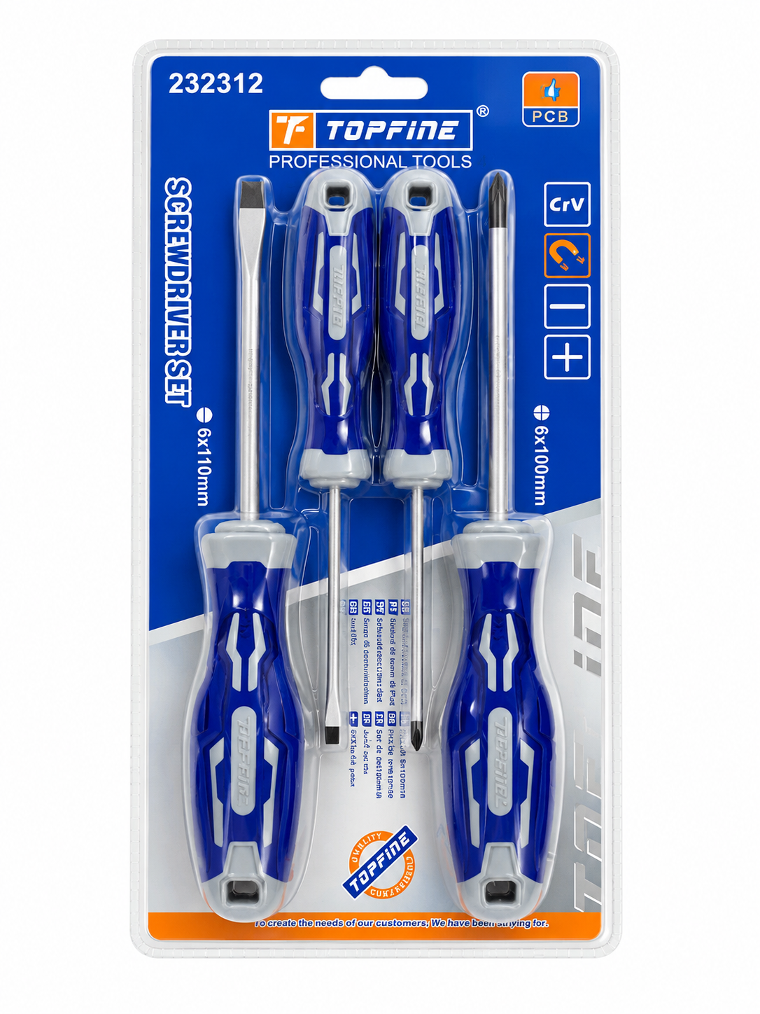 Set x 4 Destornilladores Topfine